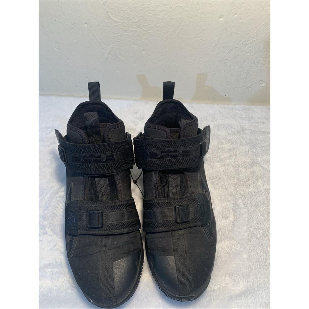 Nike Lebron Soldier 13 XIII SFG Kids Size 5.5 Triple Black James Shoes Sneakers